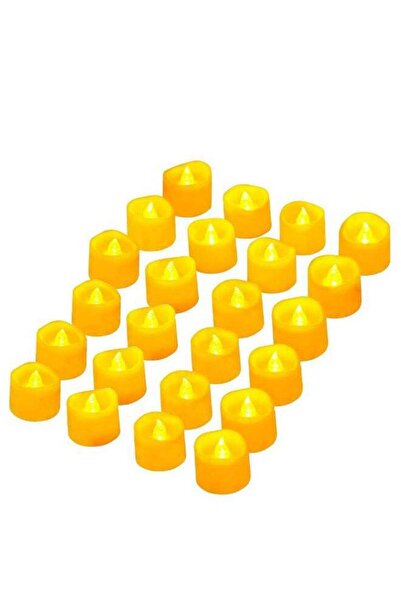 Generic 24-Piece Smokeless Electronic LED Candle Set Yellow