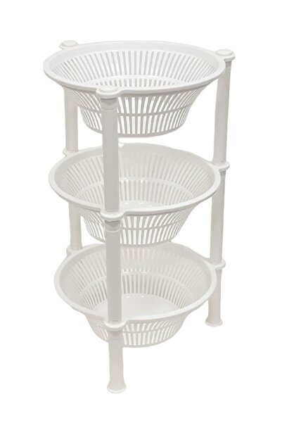 Generic 3 Tier Round Shelves Vegetable Rack 60x33 centimeter