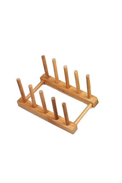 Generic رف تجفيف الأطباق من الخيزران بيج 20×10×20 سم