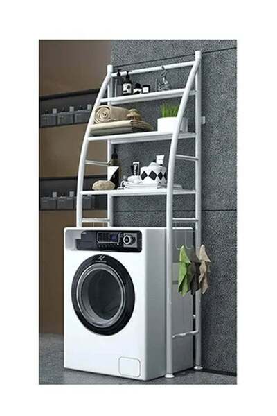 Generic رف غسيل الملابس ثلاثي الطبقات للحمام