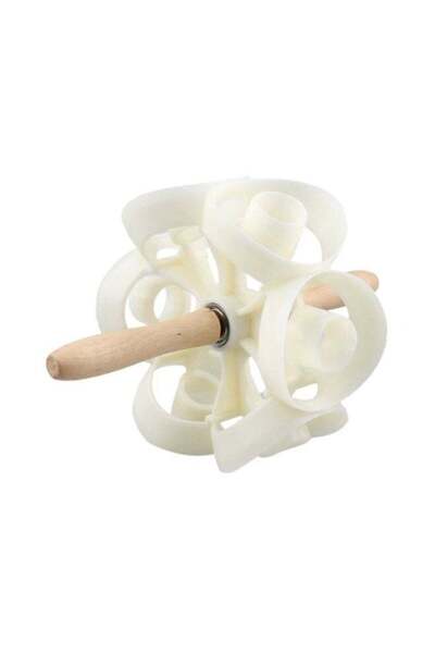 Generic قطاعة دونات دوارة بيج/أبيض 15×12×12 سم