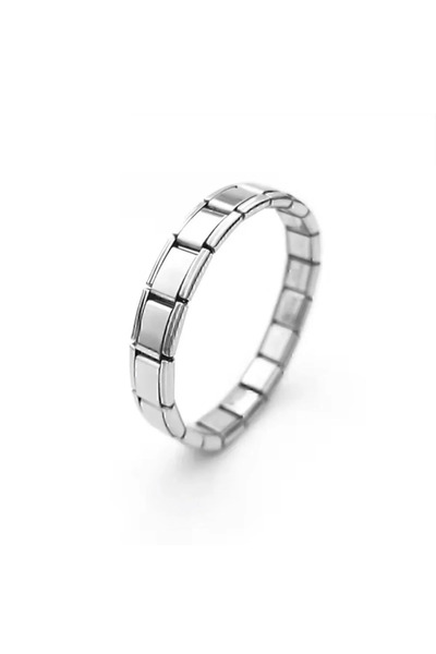 steel stainless سوار إيطالي ساحر للجنسين – ستانلس ستيل، يناسب أي معصم