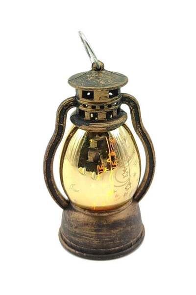 Generic فانوس رمضان LED ذهبي 10 سم