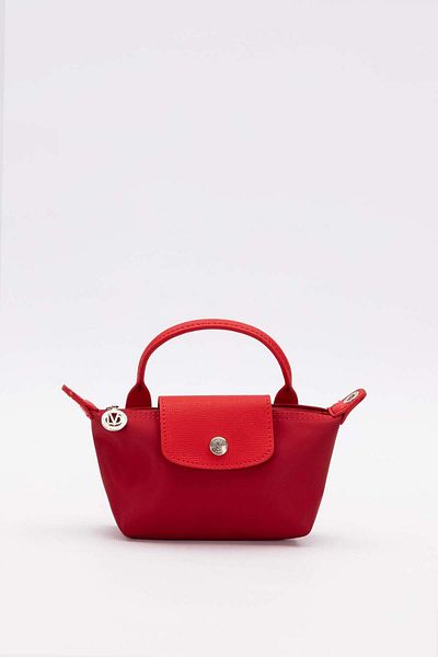 Levidor Red Mini Size Leather Cover Detailed Handbag