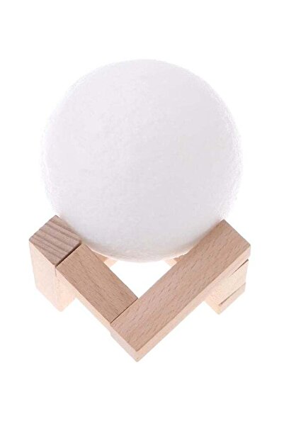 Generic 3D Moon Lamp White