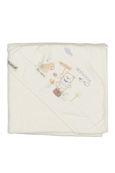 Bebitof Prosop baie cu gluga Ursulet Welcome albastru 87×90 cm