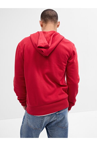 GAP ErkekGap Logo Relaxed Fleece Fermuarlı Sweatshirt