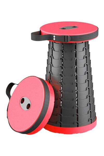 Generic Portable Outdoor Retractable Telescoping Stool For Fishing Hiking Camping Traveling 26*26cm