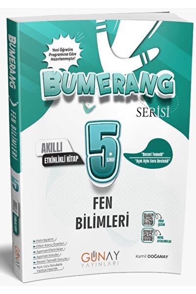 Günay Yayınları 2025-2026 Bumerang 5. Sınıf Konu Anlatımlı Etkinlikli Fen Bil...