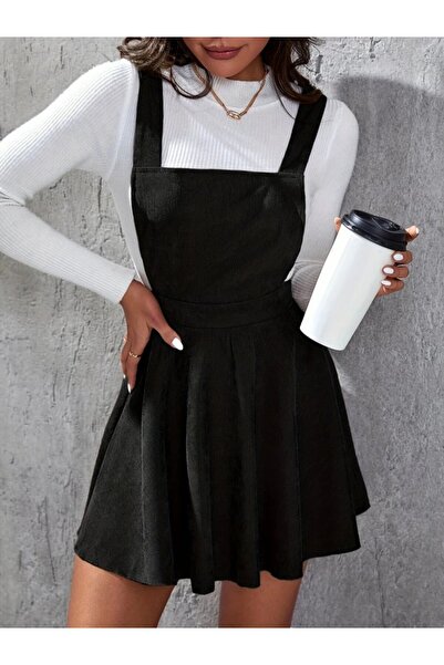 MODA Fashion askılı sırttan çapraz detaylı kadın trend elbise