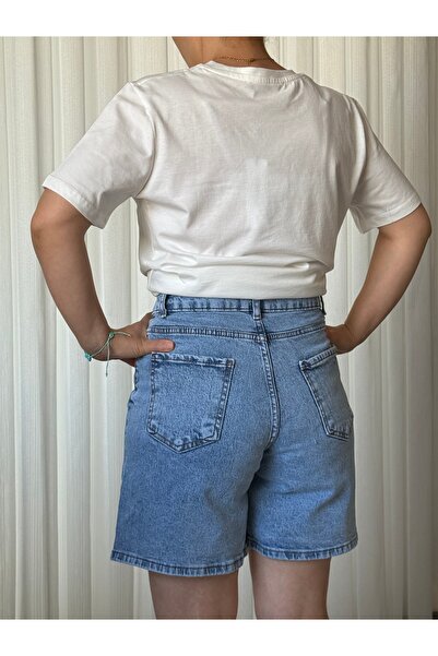 LUNARE BUTİK ŞEHİR BOY KOT ŞORT