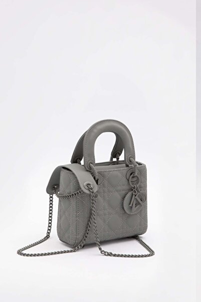 Levidor Gray Mini Chain Accessory Handbag