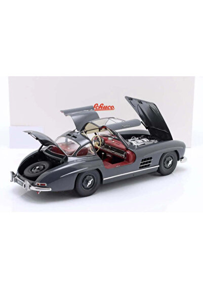 Schuco Mercedes-Benz 300 SL Gullwing (W 198) an 1954-1957 gri închis - 1/12