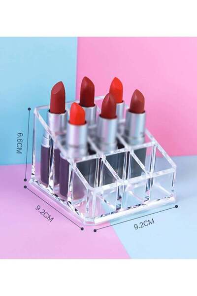 Arma 9 Grid Transparent Cosmetic Organizer
