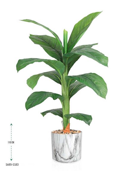 co arma Artificial tree similar to soft banana leaves with a natural feel 110 cm high