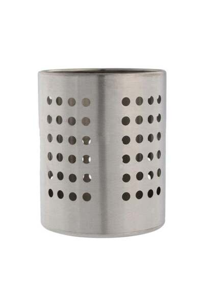 Home Box Shine Dotted Cutlery Holder Silver 12 x 10cm
