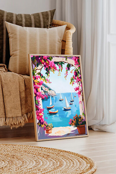 Dekorsiahome Masa dintr-o bucată cu cadru din lemn pentru sufragerie, sufrage...