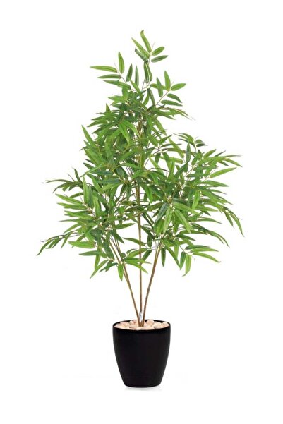 Arma شجرة اصطناعية ذات زاوية من الألياف الأنيقة، تحاكي شجرة الخيزران بملمسها ...