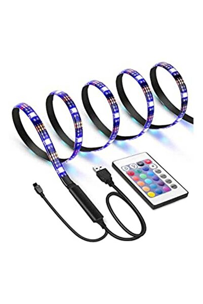 Generic LED Strip 1M Waterproof Flexible RGB Color Changing 60 LEDs Home Decor SMD 5050 DC 5V TV Bac