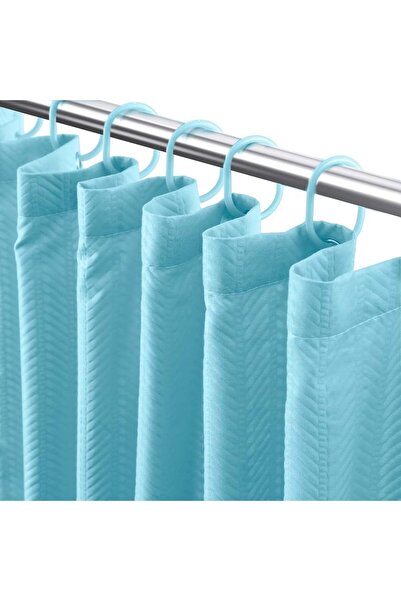 OEM Perdea de duș groasă, opacă, ușor lavabilă, impermeabilă 200x183cm cu 12 ...