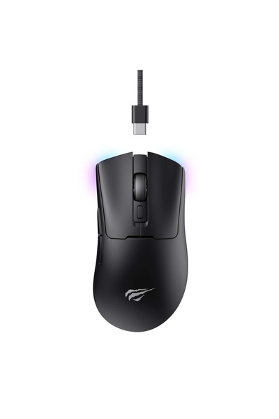 Havit Ασύρματο ποντίκι παιχνιδιών 2.4GHz, DPI 10000, μπαταρία 500mAh, MS966WB, Μαύρο
