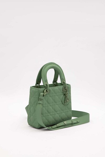 Levidor Green Square Accessory Detailed Handbag