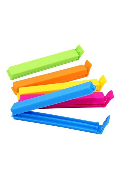 Generic مشابك إغلاق الطعام، مشابك الأكياس، مشبك تثبيت، متعدد الألوان، 5 قطع
