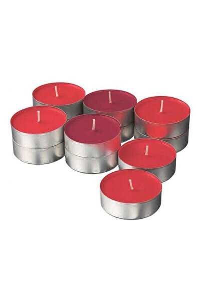 Generic 12 Piece Sinnlig Scented Candle In Metal Cup Garden Berries Red