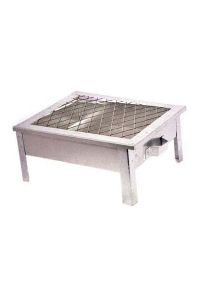Generic Stainless Steel BBQ Stand Silver 37x30cm
