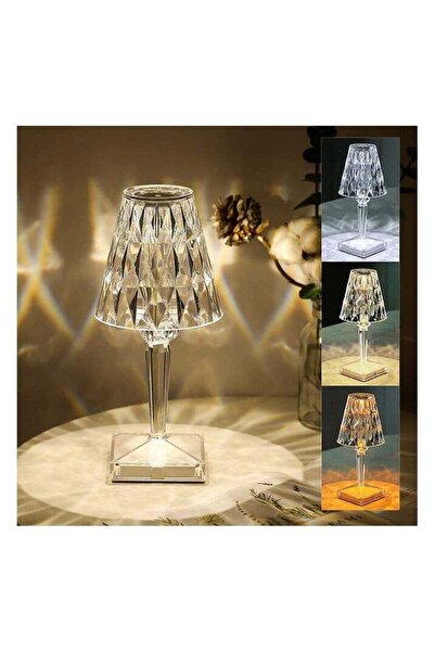 Generic Modern Clear Crystal Table Lamp 26cm