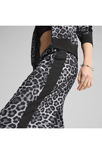 Puma T7 AOP Straight Pants Siyah Kadın Eşofman Altı