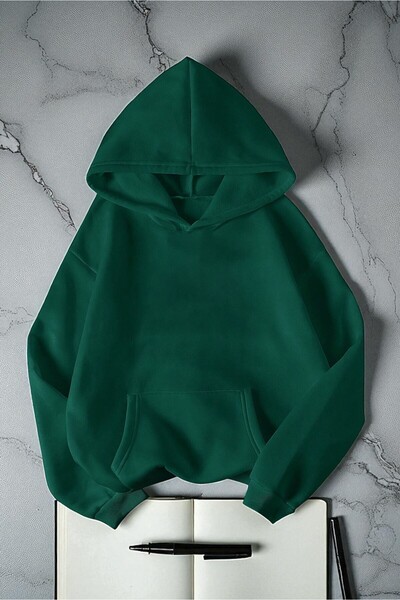 uyguntarz Enjoy Personel Time Printed Oversize Sweatshirt