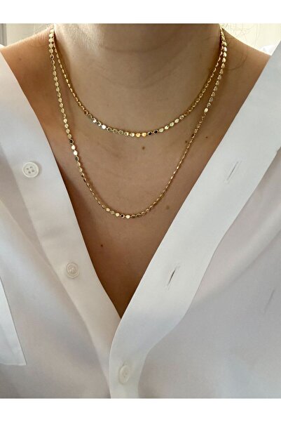 CHARMLUCKY ÖZEL SERİ DÖRTGEN ZİNCİR UZUN KOLYE