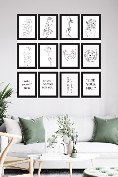 woodsia 12-dijelni set za slikanje sa drvenim MDF okvirima SET1012