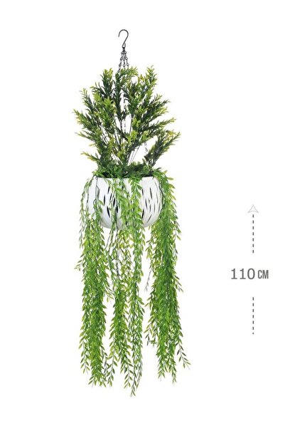Arma نباتات متسلقة صناعية معلقة كبيرة الحجم محاكاة للنباتات الطبيعية 110 سم