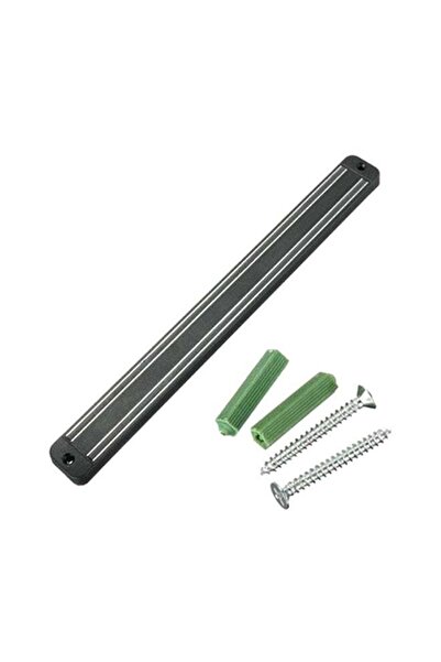 POLLEN LIFE حامل تخزين السكاكين المغناطيسي للتثبيت على الحائط باللون الأسود