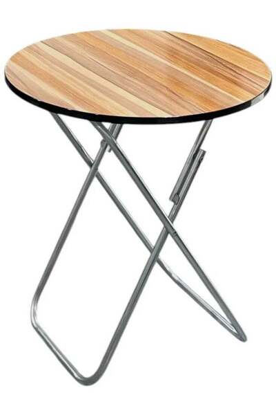 Generic Wooden Circular Folding Table 70*60 cm