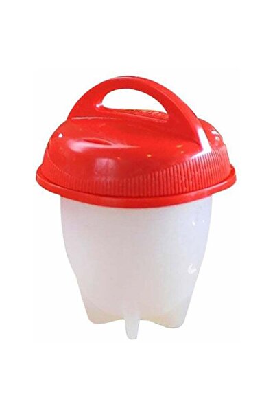Generic 6-Piece Silicone Egg Poacher Without The Egg Shell Set Clear/Red