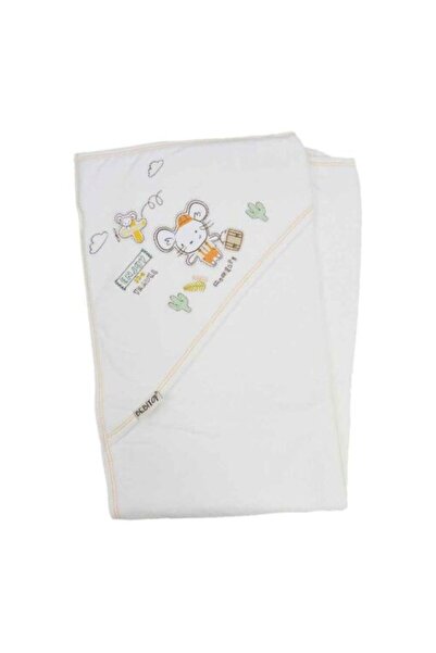 Bebitof Bath Towel with Hood Mouse Orange 87 x 90 cm