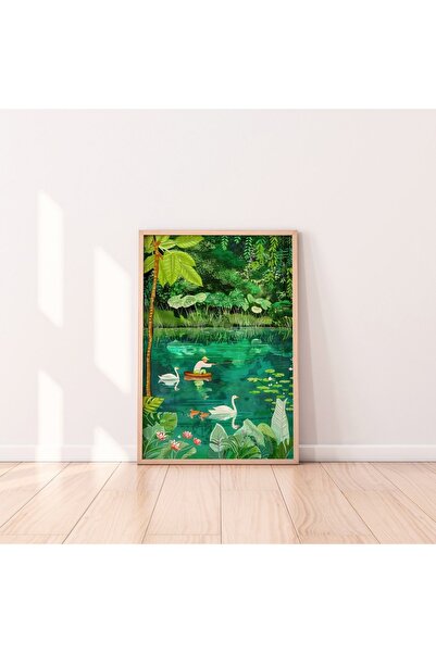 Dekorsiahome Masa dintr-o bucată cu cadru din lemn pentru sufragerie, sufrage...