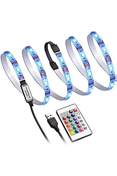 Generic شريط إضاءة LED زخرفي مع جهاز تحكم عن بعد متعدد الألوان 2 متر