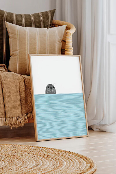 Dekorsiahome Masa dintr-o bucată cu cadru din lemn pentru sufragerie, sufrage...