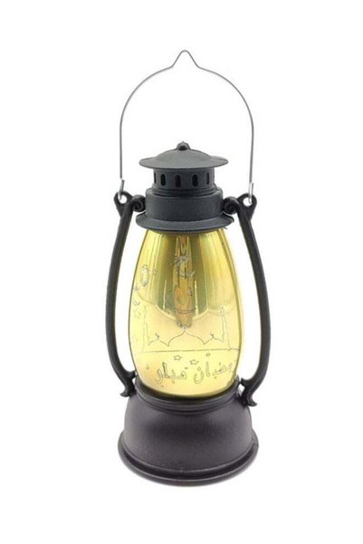 Generic فانوس رمضان LED أسود 15 سم
