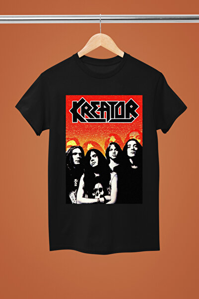 MAGORS تيشيرت روك من القطن المطبوع بأكمام قصيرة من KREATOR