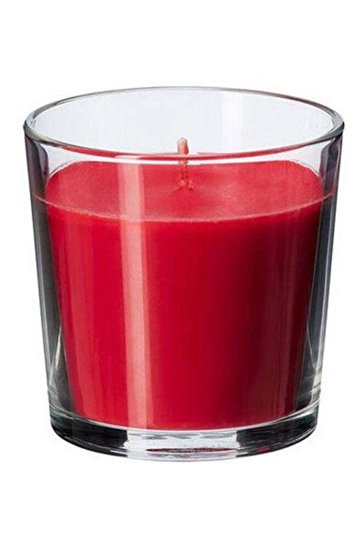 Generic Sweet Berries Scented Candle in Glass Red 7.5cm