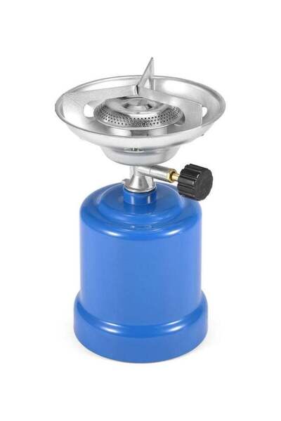 Generic موقد تخييم محمول مزود بخزان غاز مع موقد قابل للتعديل