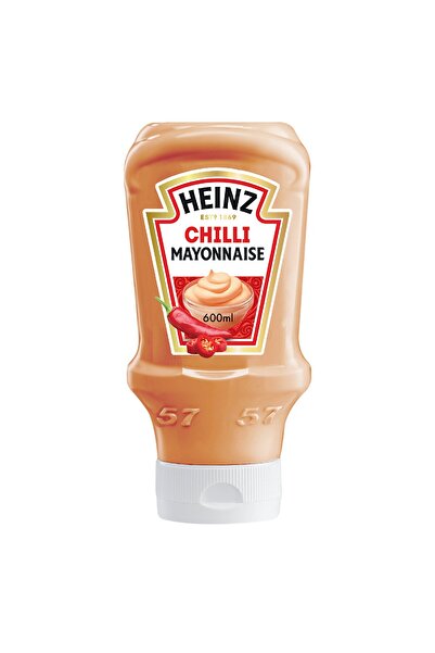 Heinz Chili Mayonnaise Top Down Squeezy Bottle 600 mlSpicy Creamy Dressing and Dip