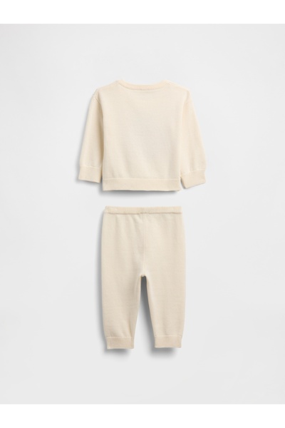 GAP Bebek Krem Grafik Kazak Seti