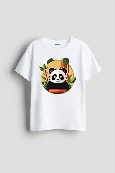 Darkia تي شيرت للأطفال للجنسين بتصميم حصري على شكل دب الباندا