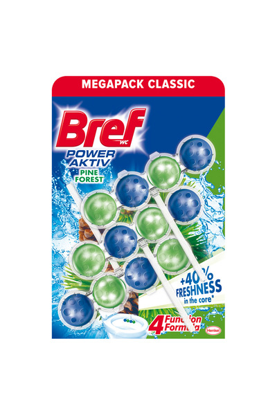 Bref Toilet Freshener Power Aktiv Pine, 3X50g